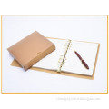 Hot new products pvc plastic luxury gold notebook with rings